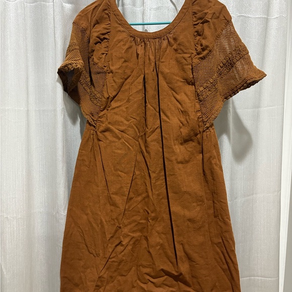 Old Navy Brown Women's Swing Dress * Sz. large - Picture 2 of 8